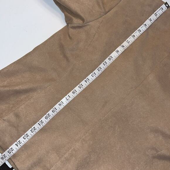 Vintage blazer faux suede soft open front blazer jacket coat dress jacket - Picture 10 of 12